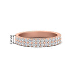 Load image into Gallery viewer, Double Row Lab Diamond Eternity Band Ring

