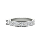 Load image into Gallery viewer, Double Row Lab Diamond Eternity Band Ring
