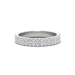 Load image into Gallery viewer, Double Row Lab Diamond Eternity Band Ring
