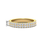 Load image into Gallery viewer, Double Row Lab Diamond Eternity Band Ring
