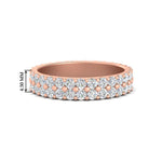 Load image into Gallery viewer, Double Row Lab Diamond Eternity Band Ring
