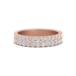 Load image into Gallery viewer, Double Row Lab Diamond Eternity Band Ring
