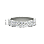 Load image into Gallery viewer, Double Row Lab Diamond Eternity Band Ring
