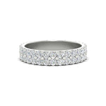 Load image into Gallery viewer, Double Row Lab Diamond Eternity Band Ring
