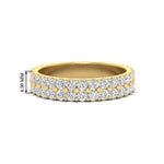 Load image into Gallery viewer, Double Row Lab Diamond Eternity Band Ring
