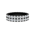 Load image into Gallery viewer, Double Row Lab Diamond Eternity Band Ring
