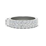 Load image into Gallery viewer, Double Row Lab Diamond Eternity Band Ring
