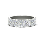 Load image into Gallery viewer, Double Row Lab Diamond Eternity Band Ring
