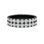 Load image into Gallery viewer, Double Row Lab Diamond Eternity Band Ring
