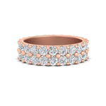 Load image into Gallery viewer, Double Row Lab Diamond Eternity Band Ring
