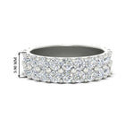 Load image into Gallery viewer, Double Row Lab Diamond Eternity Band Ring
