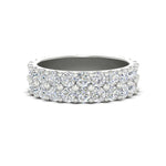 Load image into Gallery viewer, Double Row Lab Diamond Eternity Band Ring
