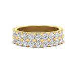 Load image into Gallery viewer, Double Row Lab Diamond Eternity Band Ring
