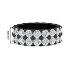 Load image into Gallery viewer, Double Row Lab Diamond Eternity Band Ring
