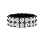 Load image into Gallery viewer, Double Row Lab Diamond Eternity Band Ring
