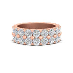 Load image into Gallery viewer, Double Row Lab Diamond Eternity Band Ring
