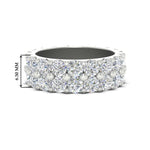Load image into Gallery viewer, Double Row Lab Diamond Eternity Band Ring
