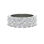 Load image into Gallery viewer, Double Row Lab Diamond Eternity Band Ring
