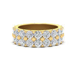 Load image into Gallery viewer, Double Row Lab Diamond Eternity Band Ring
