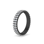 Load image into Gallery viewer, Double Row Lab Diamond Eternity Band Ring
