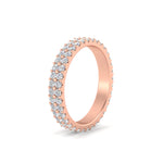 Load image into Gallery viewer, Double Row Lab Diamond Eternity Band Ring
