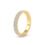 Load image into Gallery viewer, Double Row Lab Diamond Eternity Band Ring
