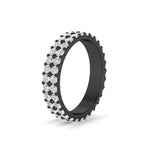 Load image into Gallery viewer, Double Row Lab Diamond Eternity Band Ring
