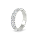 Load image into Gallery viewer, Double Row Lab Diamond Eternity Band Ring
