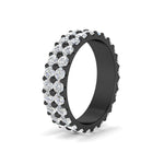 Load image into Gallery viewer, Double Row Lab Diamond Eternity Band Ring
