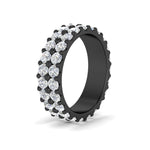 Load image into Gallery viewer, Double Row Lab Diamond Eternity Band Ring
