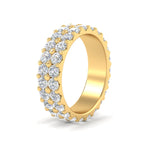Load image into Gallery viewer, Double Row Lab Diamond Eternity Band Ring
