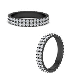 Load image into Gallery viewer, Double Row Lab Diamond Eternity Band Ring
