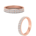 Load image into Gallery viewer, Double Row Lab Diamond Eternity Band Ring
