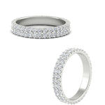 Load image into Gallery viewer, Double Row Lab Diamond Eternity Band Ring
