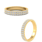 Load image into Gallery viewer, Double Row Lab Diamond Eternity Band Ring
