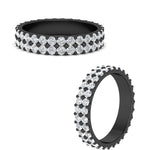 Load image into Gallery viewer, Double Row Lab Diamond Eternity Band Ring
