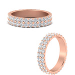 Load image into Gallery viewer, Double Row Lab Diamond Eternity Band Ring
