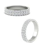 Load image into Gallery viewer, Double Row Lab Diamond Eternity Band Ring
