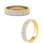 Load image into Gallery viewer, Double Row Lab Diamond Eternity Band Ring
