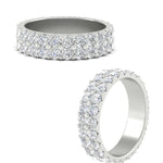 Load image into Gallery viewer, Double Row Lab Diamond Eternity Band Ring
