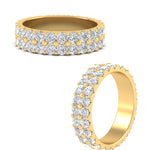 Load image into Gallery viewer, Double Row Lab Diamond Eternity Band Ring
