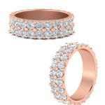 Load image into Gallery viewer, Double Row Lab Diamond Eternity Band Ring
