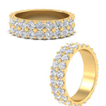 Load image into Gallery viewer, Double Row Lab Diamond Eternity Band Ring
