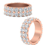 Load image into Gallery viewer, Double Row Lab Diamond Eternity Band Ring
