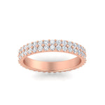 Load image into Gallery viewer, Double Row Lab Diamond Eternity Band Ring
