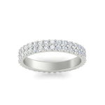 Load image into Gallery viewer, Double Row Lab Diamond Eternity Band Ring
