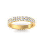 Load image into Gallery viewer, Double Row Lab Diamond Eternity Band Ring
