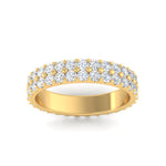 Load image into Gallery viewer, Double Row Lab Diamond Eternity Band Ring
