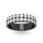 Load image into Gallery viewer, Double Row Lab Diamond Eternity Band Ring
