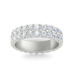 Load image into Gallery viewer, Double Row Lab Diamond Eternity Band Ring

